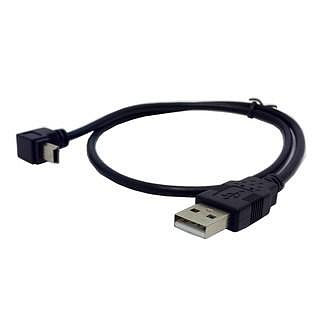 U2-057-UP-0.5M USB A公對Mini B公上彎數據線 Mini USB線 0.5m 90度上彎頭