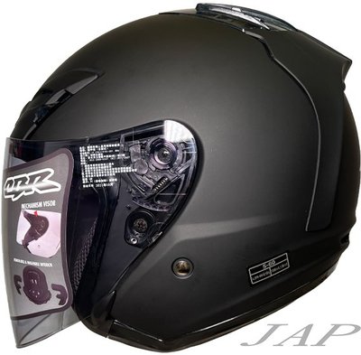 《JAP》CBR S60素色 消光黑 R帽 內襯全可拆洗 半罩 安全帽 超透氣孔