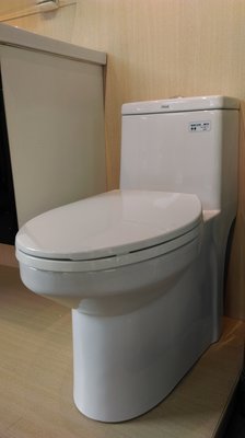 DIY水電材料 恒潔衛浴H-0141兩段式省水單體馬桶附緩降馬桶蓋/30cm/40cm