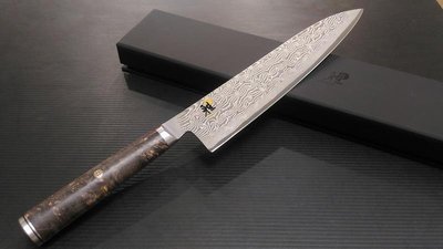 G雙人牌miyabi~zdp189鋼材+132層大馬士革紋5000MCD67 9.5吋主廚刀２４公分