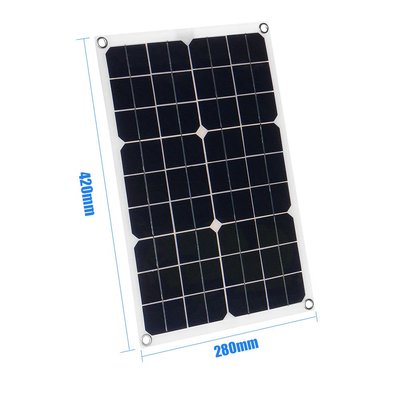 【眾客丁噹的口袋】 12V太陽能板 20W 50W 30W 柔性太陽能板 汽車電池充電 USB DC雙輸出太陽能板