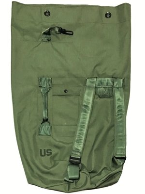 美軍公發 Duffel Bag 行李袋 水兵袋 大型移防背包 尼龍材質 綠色