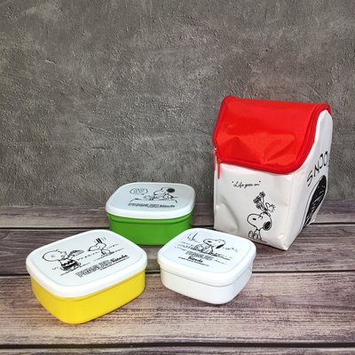 日本 史努比 Glow 9月雜誌附錄 狗屋 便當袋便當盒 保鮮盒 水果 化妝包萬用包 零食食材收納 snoopy生日禮物