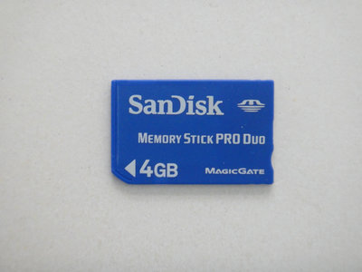 【康泰典藏】SanDisk Memory Stick PRO Duo 4GB記憶卡~SONY 相機 PSP 數位相機專用