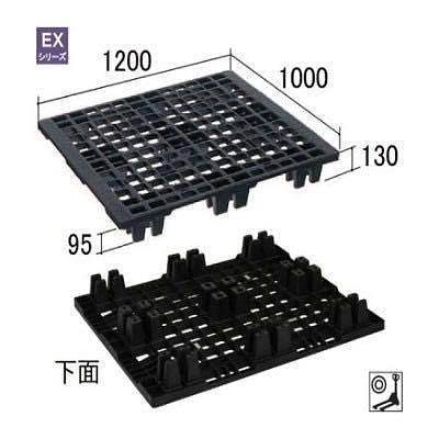 日本進口塑膠棧板EX-1210 （黑色）輕量