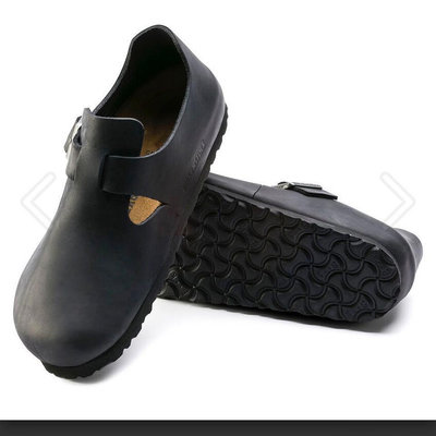 Birkenstock  勃肯鞋 London / 油感皮 / 黑色