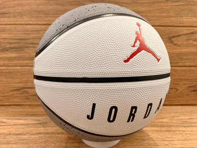 DIBO~AIR JORDAN 籃球 7號球 室外 橡膠材質 好手感-白色 水泥潑墨