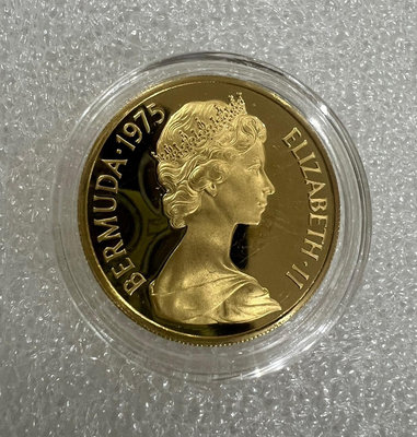 1975百慕大英國女王皇家訪問權杖精制金幣 7.03g 22