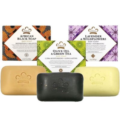 【蘇菲的美國小舖】Nubian Heritage 經典非洲黑皂 沐浴皂 香皂 肥皂 草本皂 檸檬草茶樹皂 乳木果油皂