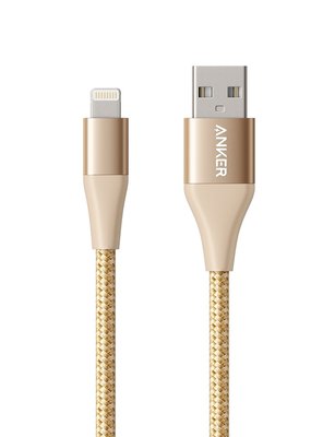 【北歐生活】現貨 ANKER PowerLine+ Ⅱ Lightning USB充電線 0.9m 金色