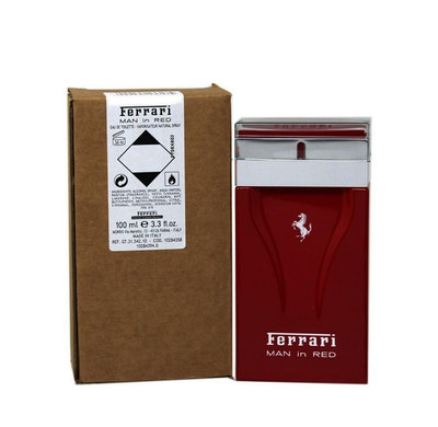 Ferrari Man In Red 法拉利 極勁紅 男性淡香水 100ml tester/1瓶-新品正貨