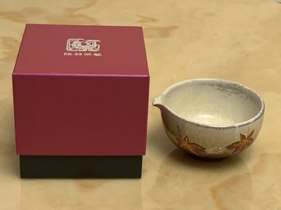 【珍華堂】陸羽茶藝-紅葉抹茶碗-附原廠紙盒-全新品未開封