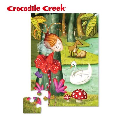 美國 Crocodile Creek 迷你造型拼圖-小仙女24片