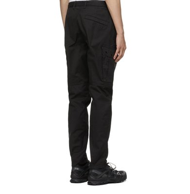 Stone Island Twill Cargo Pants 黑色水洗工作口袋長褲工裝褲休閒褲