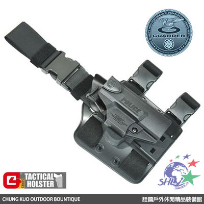 詮國 -GUARDER 警星 G4 V2版值勤用腿掛式防搶槍套/Walther PPQ 專用 /G4-PPQ(E)V2