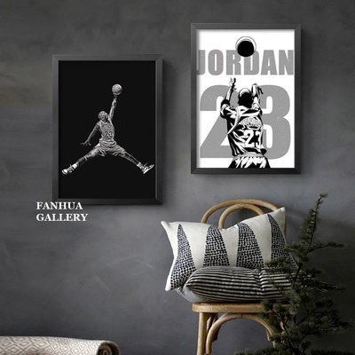 C - R - A - Z - Y - T - O - W - N　JORDAN喬丹海報掛畫籃球NBA明星裝飾畫公牛隊版畫宿舍客廳房間收藏畫
