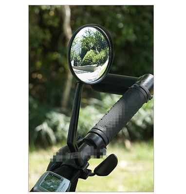【獅子座單車】自行車鎖管式照後鏡 (適用手把管22.2mm) 廣角鏡 凸透鏡 多角度可調 腳踏車後照鏡 自行車照後鏡
