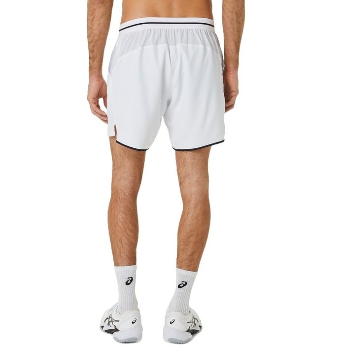 【曼森體育】ASICS 亞瑟士 平織短褲 男款 網球 下著 運動短褲 白色 網球褲