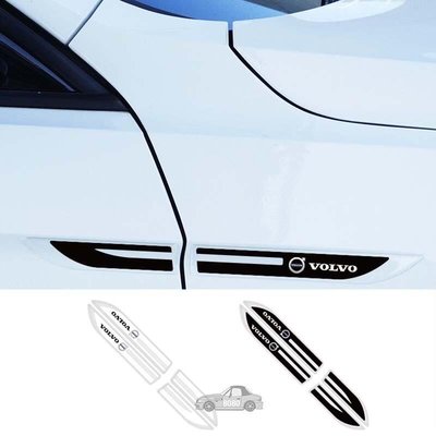 2 件  套環氧汽車門側貼紙自動車身擋泥板裝飾徽章貼花, 適用於 Volvo V40 S40 S60 XC60