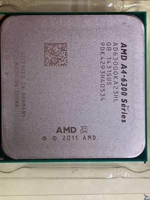 【玉昇電腦】AMD A4-6300 AD6300 FM2 CPU