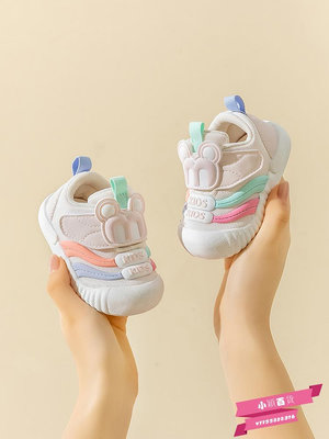 基諾輔一階段機能鞋0-1-2嬰兒學步鞋春季新款防滑防踢軟底寶寶鞋.