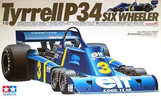 日本正版田宮1/12 Tyrrell P34 6輪賽車組裝模型12021 日本代購