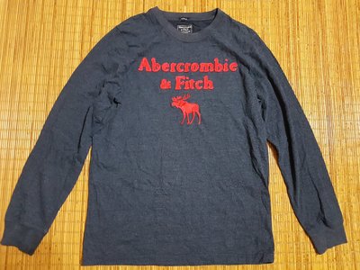 (抓抓二手服飾) Abercrombie &Fitch 長T 深藍色 L ($598)