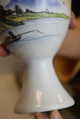 20102-是老件-未使用-特殊造型-中華陶瓷(沒裂聲-不漏水)大口老茶杯(免運費~歡迎自取確認)