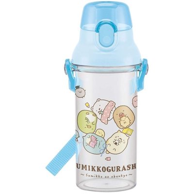 【BC小舖】日本製 SKATER 角落生物 直飲式背帶兒童水壺 480ml