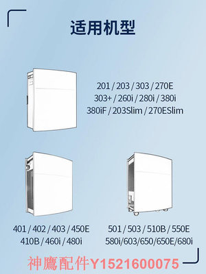 配Blueair布魯雅爾空氣凈化器303/203濾網270E 280i/503/7410濾芯