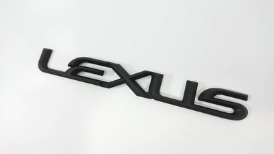 圓夢工廠 Lexus LS460 LS600h LS600hl LS460h 後車箱 改裝 字標字貼 消光黑 同原廠樣式