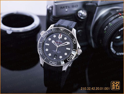 大銘腕錶 全新現貨 OMEGA 歐米茄  黑海馬膠帶款 42MM OA173589