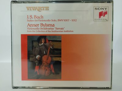 古典音樂 CD Anner Bylsma【J. S. Bach Suites for Violoncello solo 1992 日本版