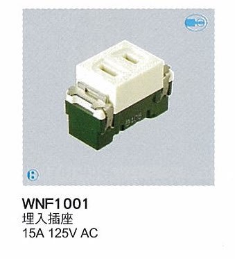 【Panasonic 國際牌】全彩色插座系列 WNF1001 埋入插座    15A 125V AC