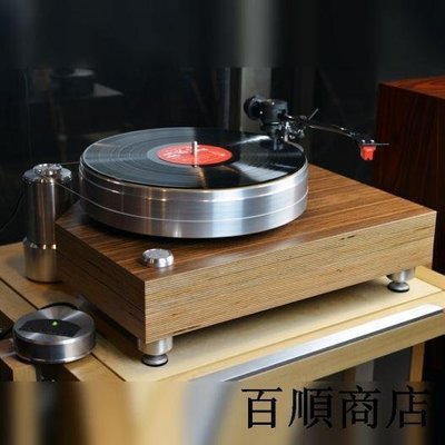 【熱賣精選】德國 Acoustic Solid 實麗 黑膠唱機 Solid Wood MPX 啞面凈唱盤