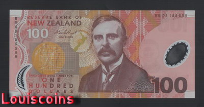 【Louis Coins】B1820-NEW ZEALAND-1999-2006紐西蘭塑膠鈔,100 Dollars