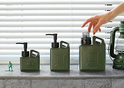 【台灣現貨 】GO OUT 雜誌暢銷款軍用油桶造型 分裝瓶 套裝組 250ml & 450ml & 750ml