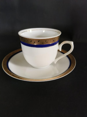 【二手】#咖啡杯vintage咖啡杯，有保存痕跡，沿口厚金，喜歡直接8732【元明清古玩】古董 老貨 擺件