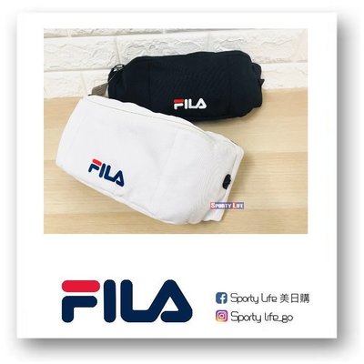 【SL美日購】FILA 中性 黑色 腰包 側背包 隨身包 斜肩包 BWT-9031-WT