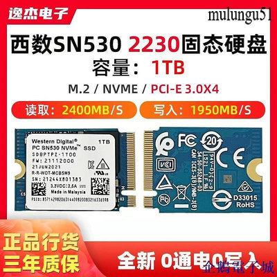 全館免運 WD/西數SN740/SN530 1TB 2TB M.2 2230 NVME 固態硬碟 steam 可開發票