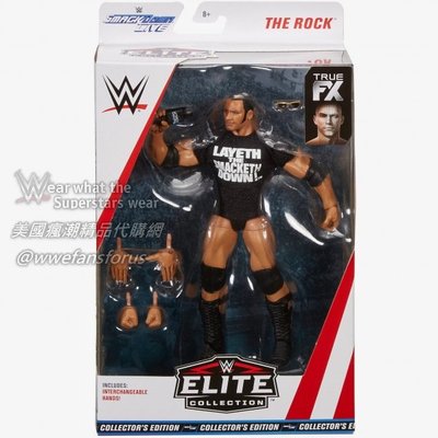 [美國瘋潮]正版WWE The Rock Exclusive Elite Figure 巨石強森沃爾瑪SD經典限定版人偶