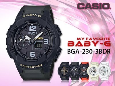 CASIO 時計屋 卡西歐手錶 BABY-G  BGA-230-3B 女錶 雙顯錶 橡膠錶帶 耐衝擊構造 世界時間