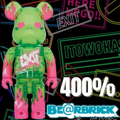 BEETLE BE@RBRICK EXIT 日本 潮牌 ENTRANCE 庫柏力克熊 400%