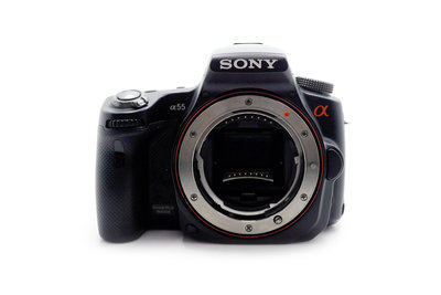【台中青蘋果】Sony A55 SLT-A55V + 18-55mm 單鏡組 二手 APS-C 單眼相機 #88747