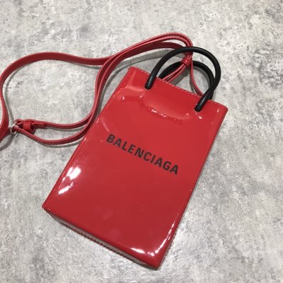 Balenciaga 紅色漆皮購物包《精品女王全新&二手》