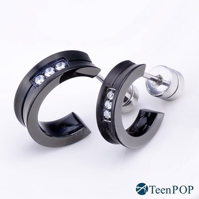 鋼耳環 ATeenPOP 珠寶白鋼 閃耀世界 單邊單個 多款任選 情侶耳環 C型耳環 AG5019