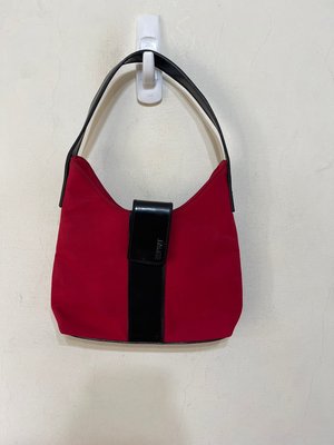 「 二手包 」 ESPRIT 手提包（紅黑）195