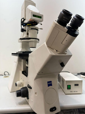 Zeiss Axiovert 200 Fluorescence Microscope倒置式螢光顯微鏡相位差DIC微分干涉