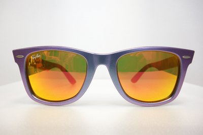 【台南中國眼鏡】RAY BAN 雷朋 2140F 2140 義大利 手工製 粉紫 橘黃水銀 墨鏡 太陽眼鏡 鏡架