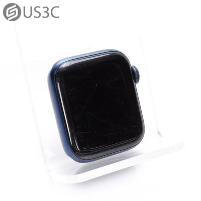 【US3C-台南店】【一元起標】Apple Watch 6 40mm GPS+LTE 藍色 鋁金屬標框 行動網路 血氧濃度感測器 環境光度感測 二手智慧穿戴裝置